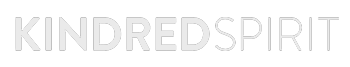 Thin gray outlined text reading KINDREDSPIRIT on a white background.